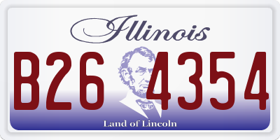 IL license plate B264354