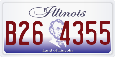 IL license plate B264355
