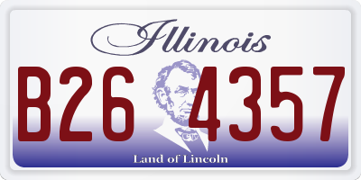 IL license plate B264357