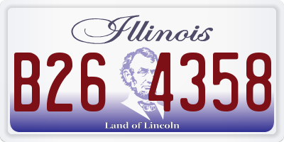 IL license plate B264358