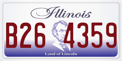 IL license plate B264359