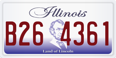 IL license plate B264361
