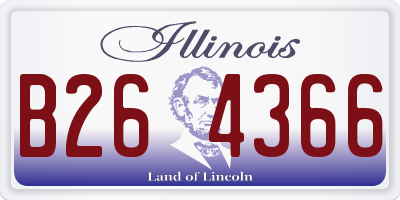 IL license plate B264366