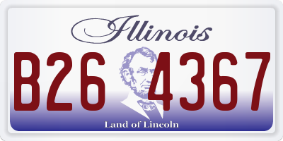 IL license plate B264367