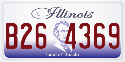 IL license plate B264369