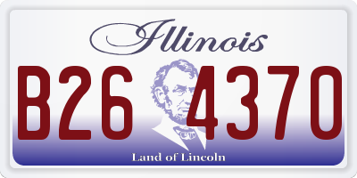 IL license plate B264370