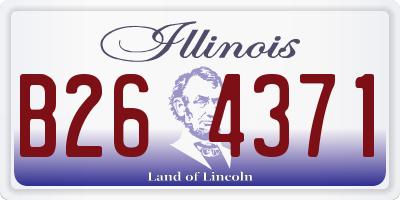 IL license plate B264371
