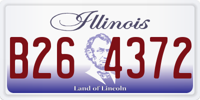 IL license plate B264372