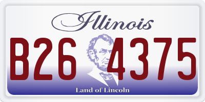 IL license plate B264375
