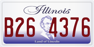 IL license plate B264376