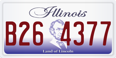 IL license plate B264377