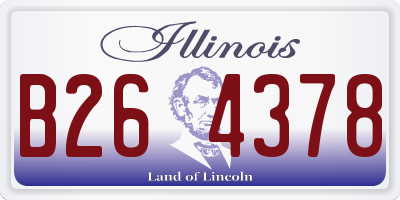 IL license plate B264378