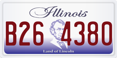 IL license plate B264380