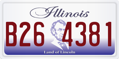 IL license plate B264381