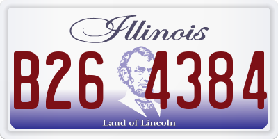 IL license plate B264384