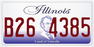 IL license plate B264385