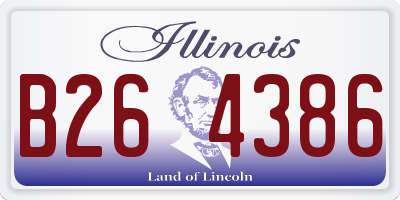 IL license plate B264386