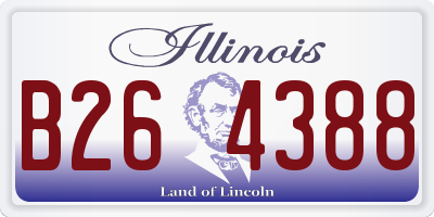 IL license plate B264388