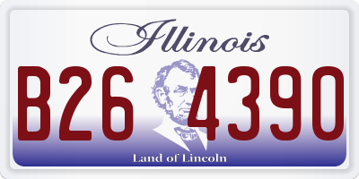 IL license plate B264390