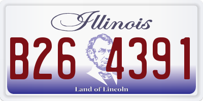 IL license plate B264391