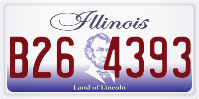 IL license plate B264393