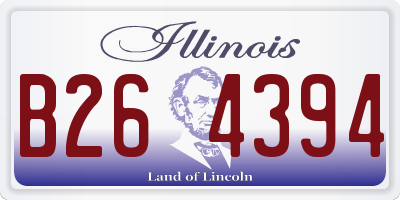 IL license plate B264394