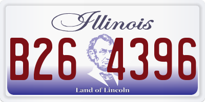 IL license plate B264396