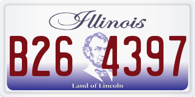 IL license plate B264397