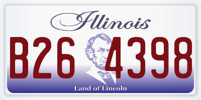 IL license plate B264398