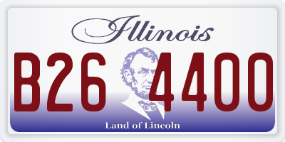 IL license plate B264400