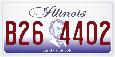 IL license plate B264402