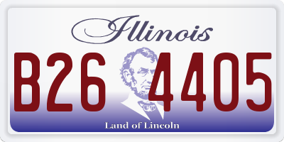 IL license plate B264405