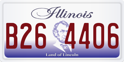 IL license plate B264406