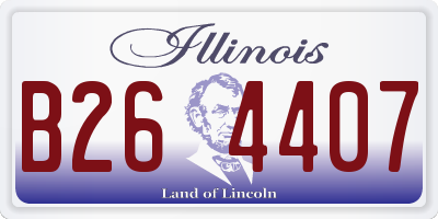 IL license plate B264407