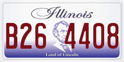 IL license plate B264408