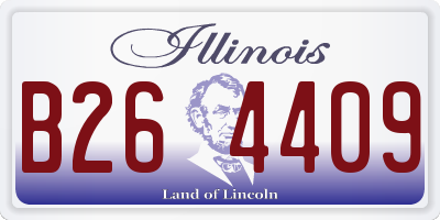 IL license plate B264409