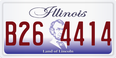 IL license plate B264414