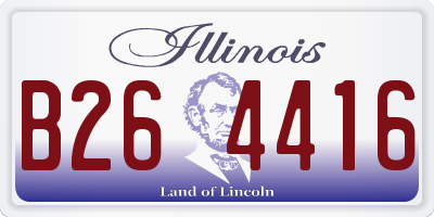 IL license plate B264416