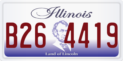 IL license plate B264419