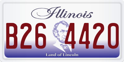 IL license plate B264420