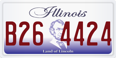 IL license plate B264424