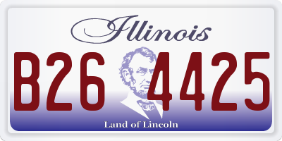 IL license plate B264425