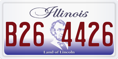 IL license plate B264426