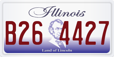 IL license plate B264427