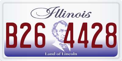 IL license plate B264428