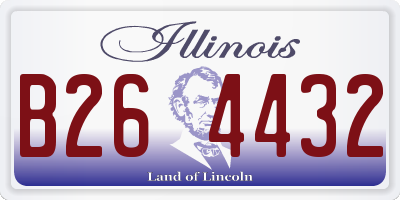 IL license plate B264432