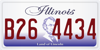 IL license plate B264434