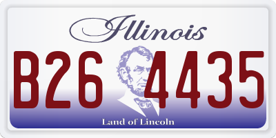 IL license plate B264435