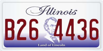 IL license plate B264436