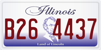 IL license plate B264437